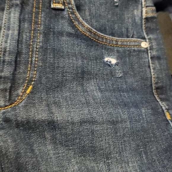 Joe's High Rise Straight Leg Distressed Jeans - Picture 7 of 9